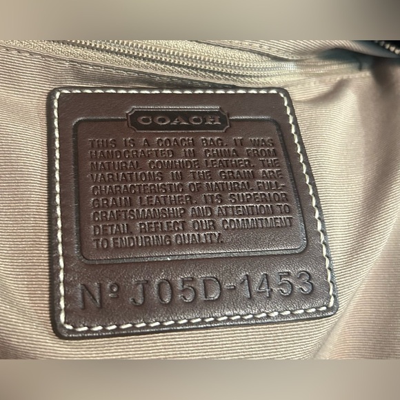 2005 True Vintage Coach All Leather Soho Slim Duffel Shoulder Bag MINT! - Picture 11 of 11